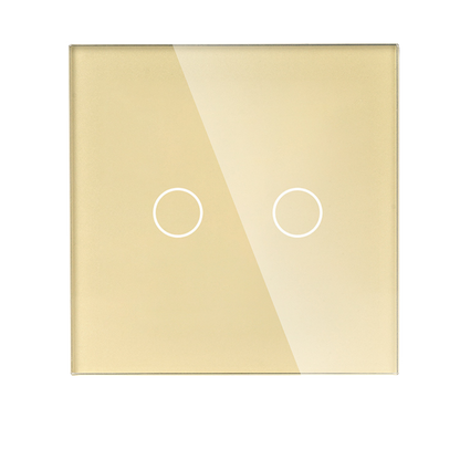 Modern Gold Glass Smart Light Switch by iHelios Living Reinvented