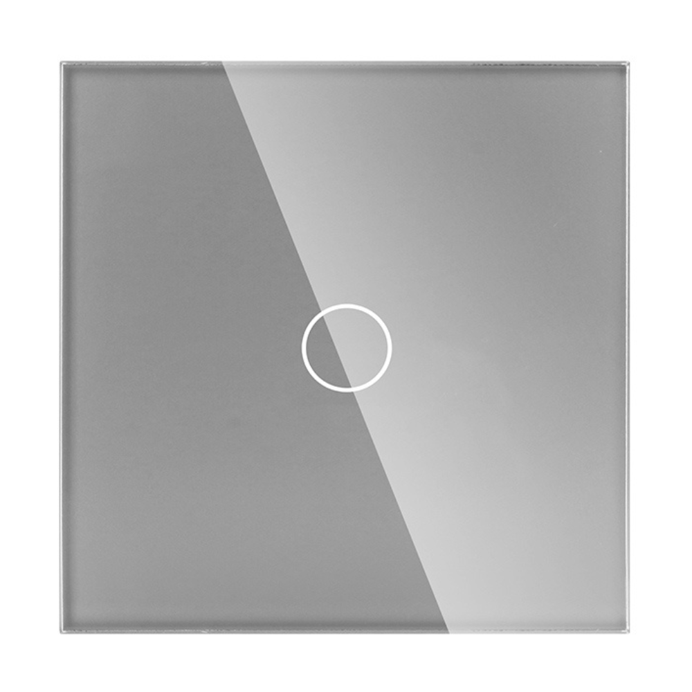 Grey  Glass Smart Light Switch by iHelios, Living Reinvented - Innovative Home Automation