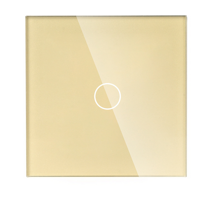 Gold Glass Smart Light Switch by iHelios, Living Reinvented - Innovative Home Automation